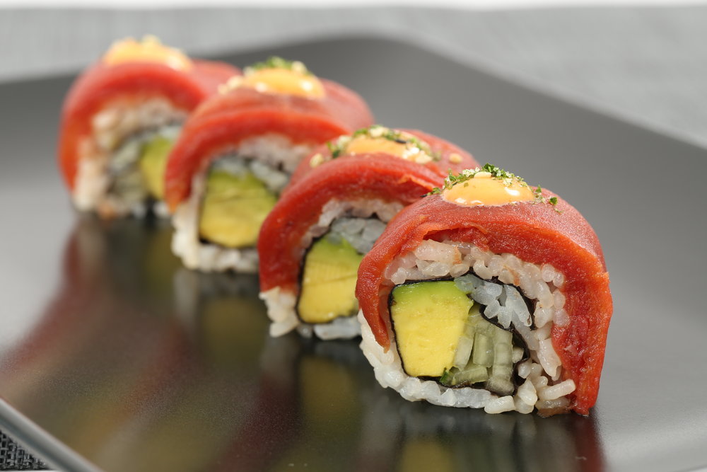 Ahimi® on an avocado maki roll